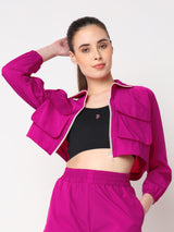 PowerPop Pink Cropped Jacket
