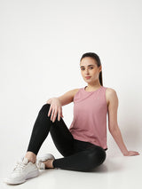Blush Pink Open Back Tank