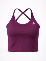 Plum Buttersoft Contour Crop Top
