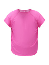 Hot Pink All Mesh Sheer Tee