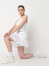 Match Point White Skort