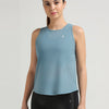 Aqua Teal Mesh Open Back Tank