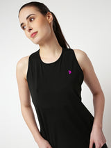 Power Black Racerback Tank