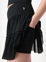 Match Point Black Skort