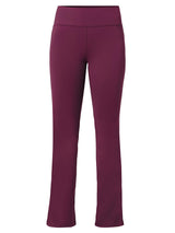 Wine Functional Flared Pants