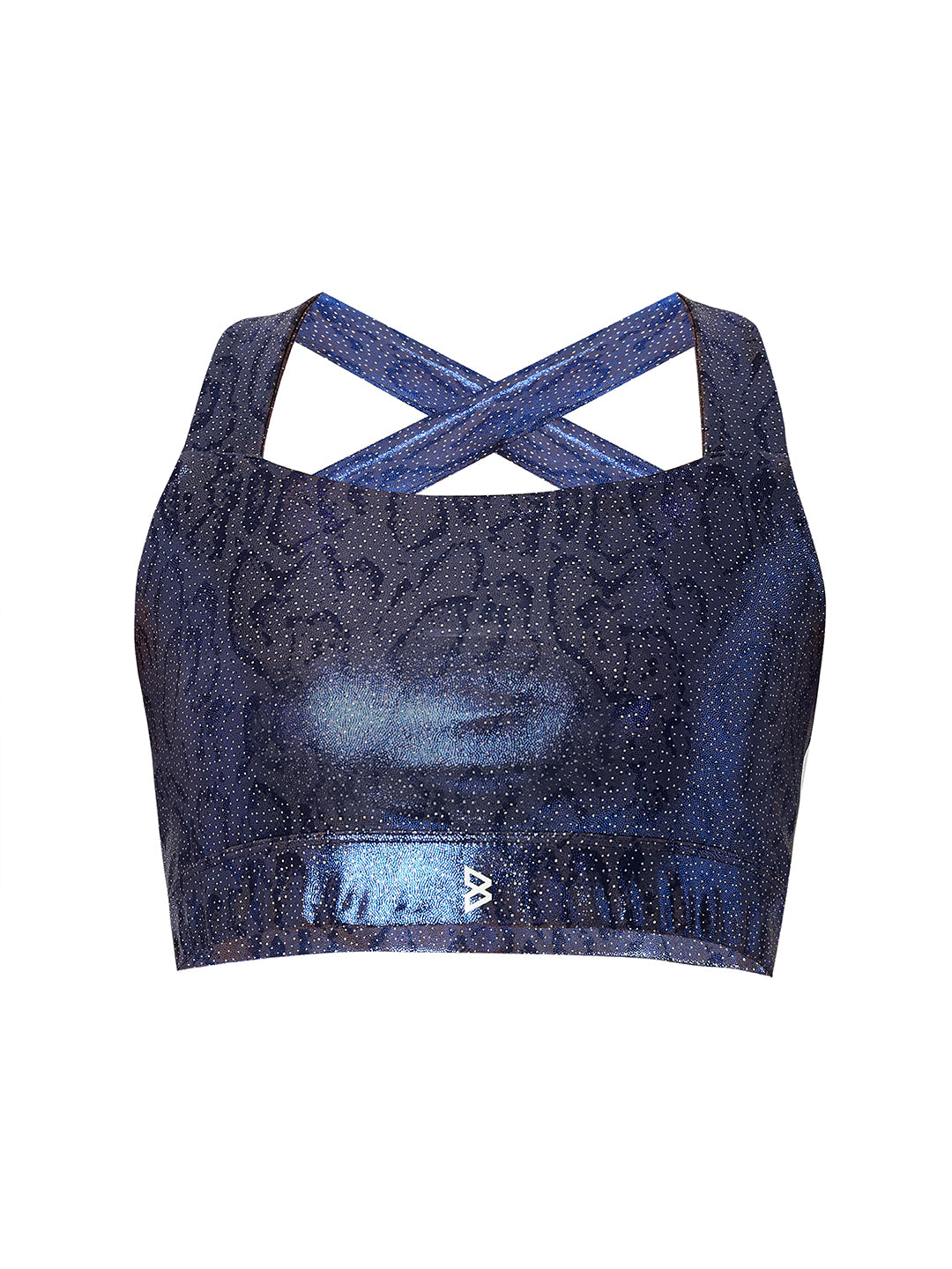 New Era Blue Gloss Sports Bra