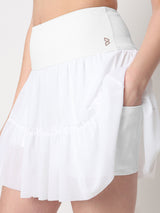 Match Point White Skort