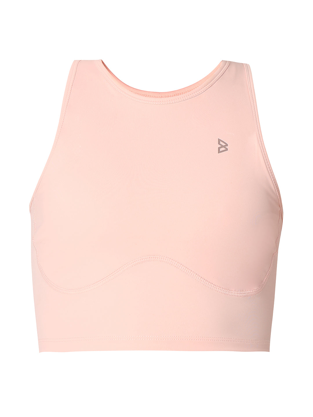 Court Glow Peach Crop Top
