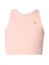 Court Glow Peach Crop Top