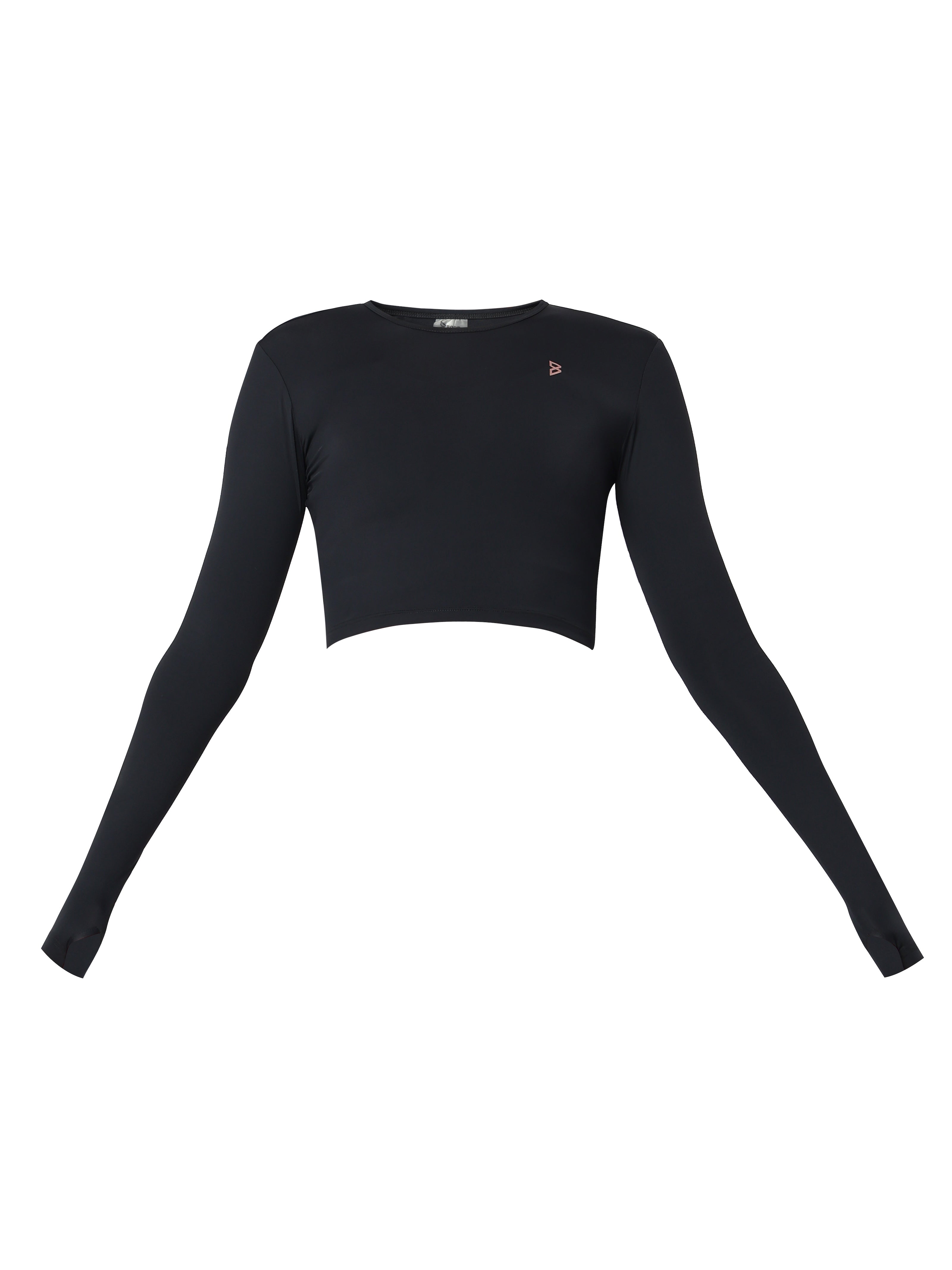 Black Essential Crop Top Set