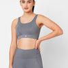 Frost Grey Criss Cross Essential Sports Bra