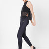 Black Sheer Overlapping Tank