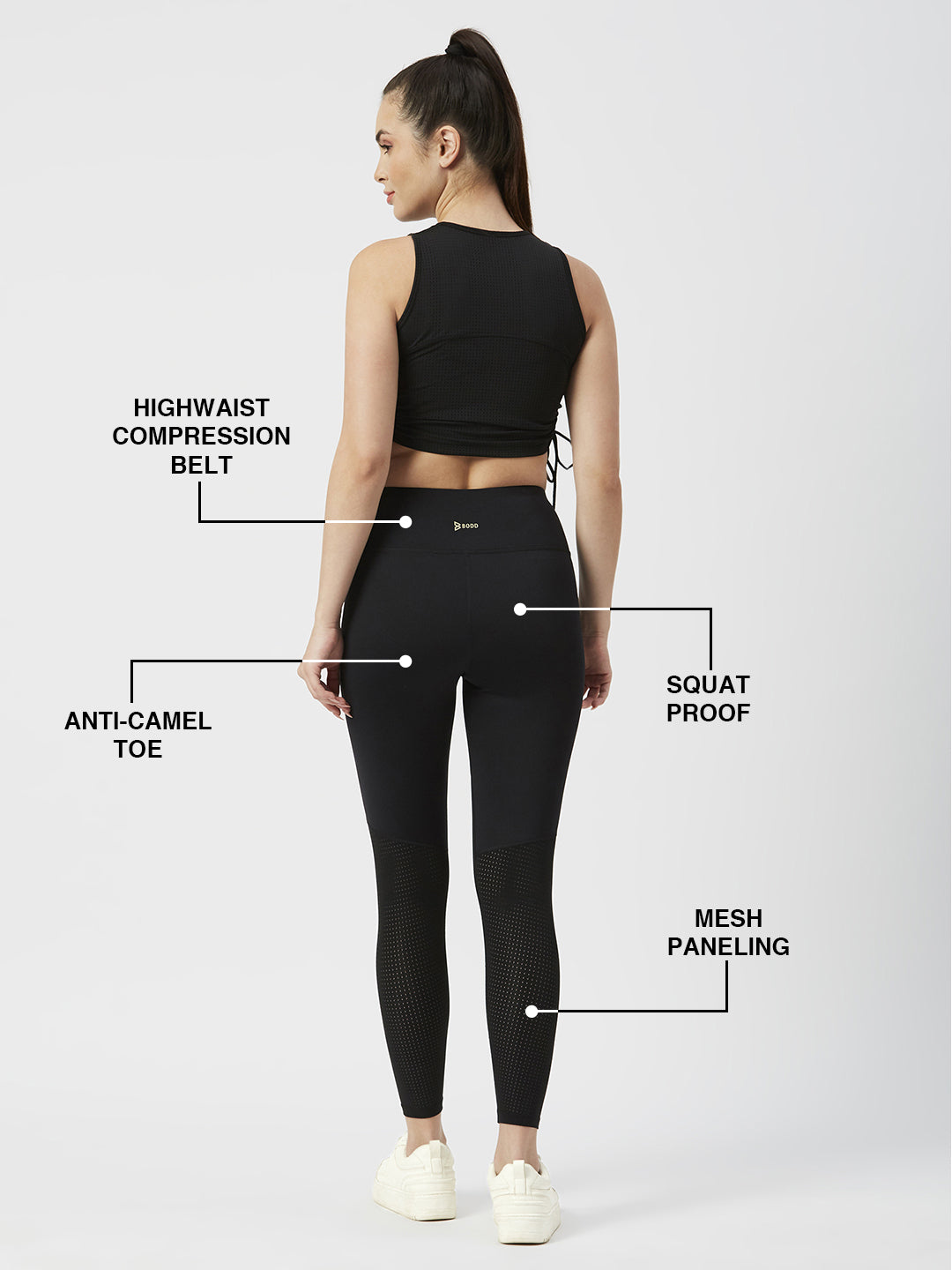 Black Mesh Leggings