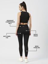 Black Mesh Leggings