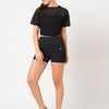 Jet Black Booty Shorts