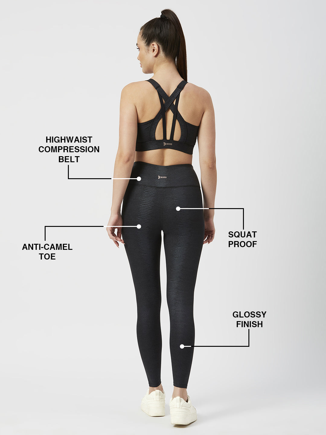 Meet Me In Manhattan Black Metallic Leggings