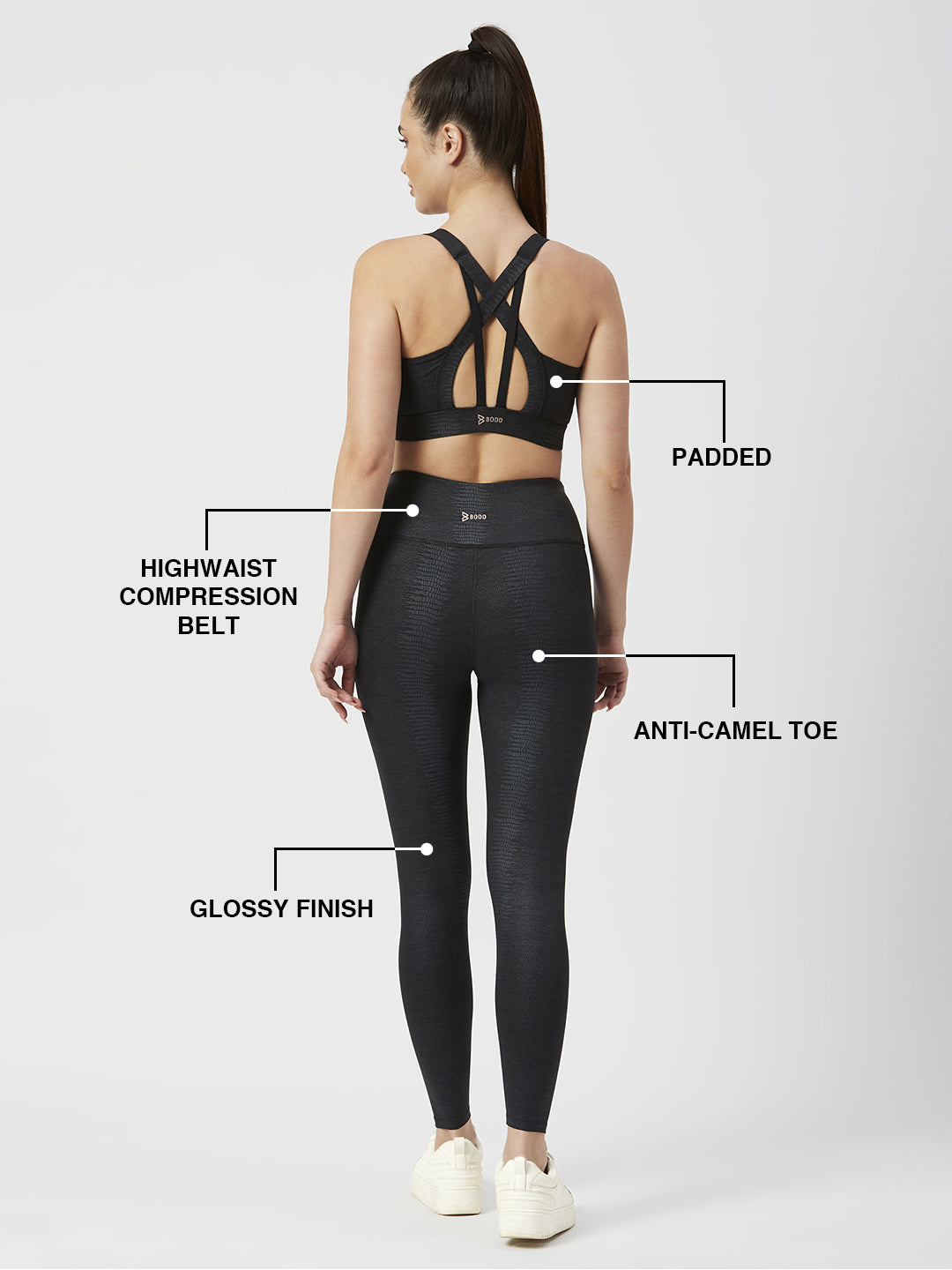 Meet Me In Manhattan Black Metallic Set