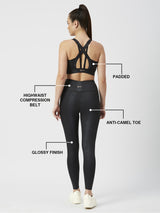 Meet Me In Manhattan Black Metallic Set