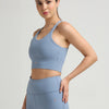 Break A Sweat Stellar Blue Crop Top