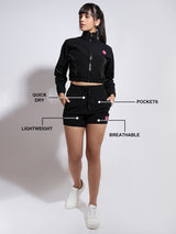 Velocity Black Running Shorts