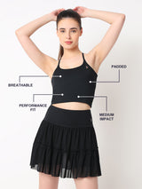 Black Ace Crop Top