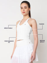 White Ace Crop Top
