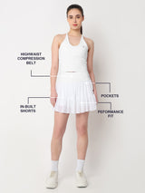 Match Point White Skort