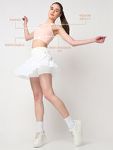 Court Glow Peach Crop Top
