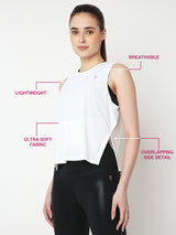 White Overlapping Tank