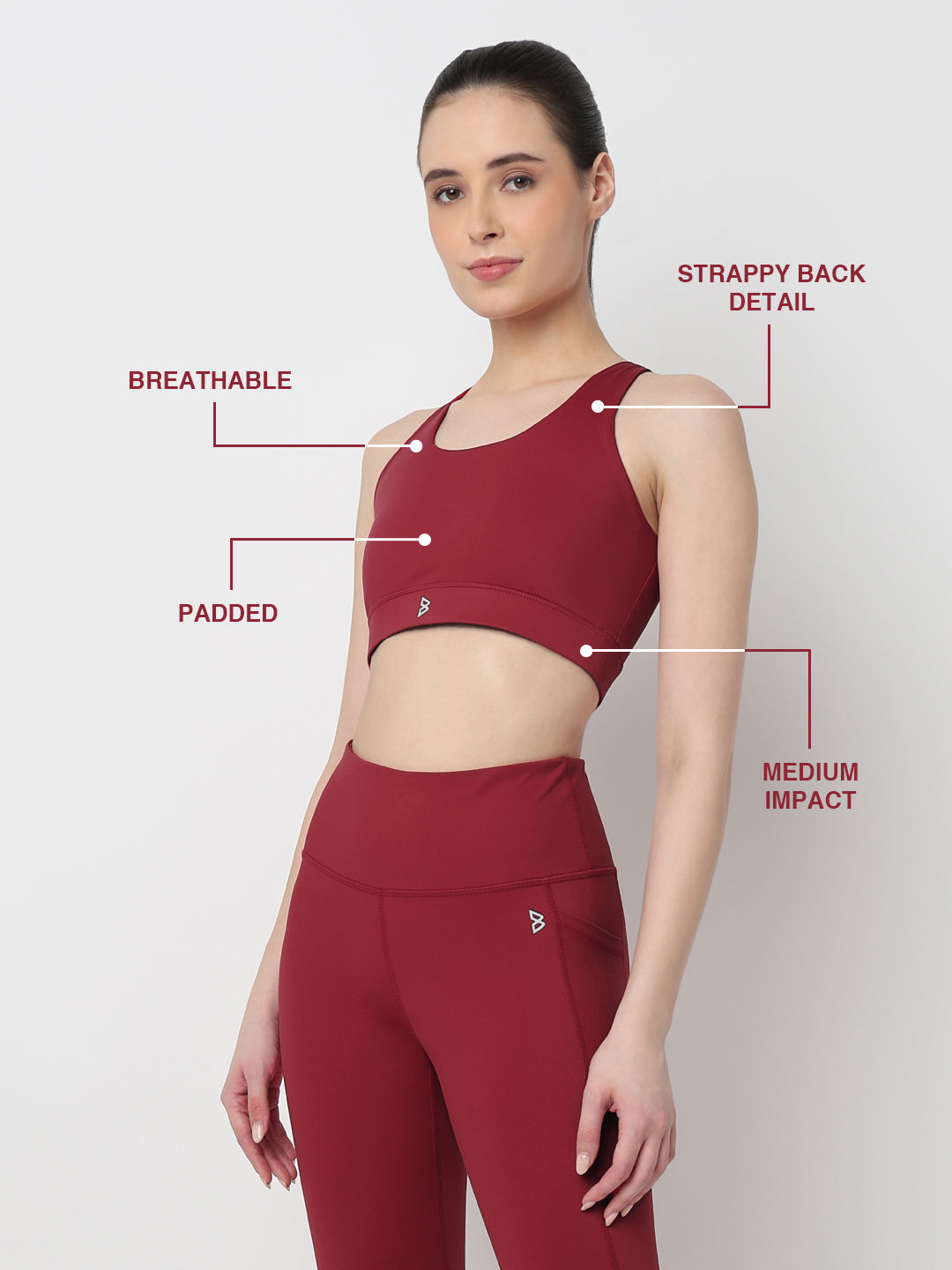 Game Changer Ruby Red Sports Bra