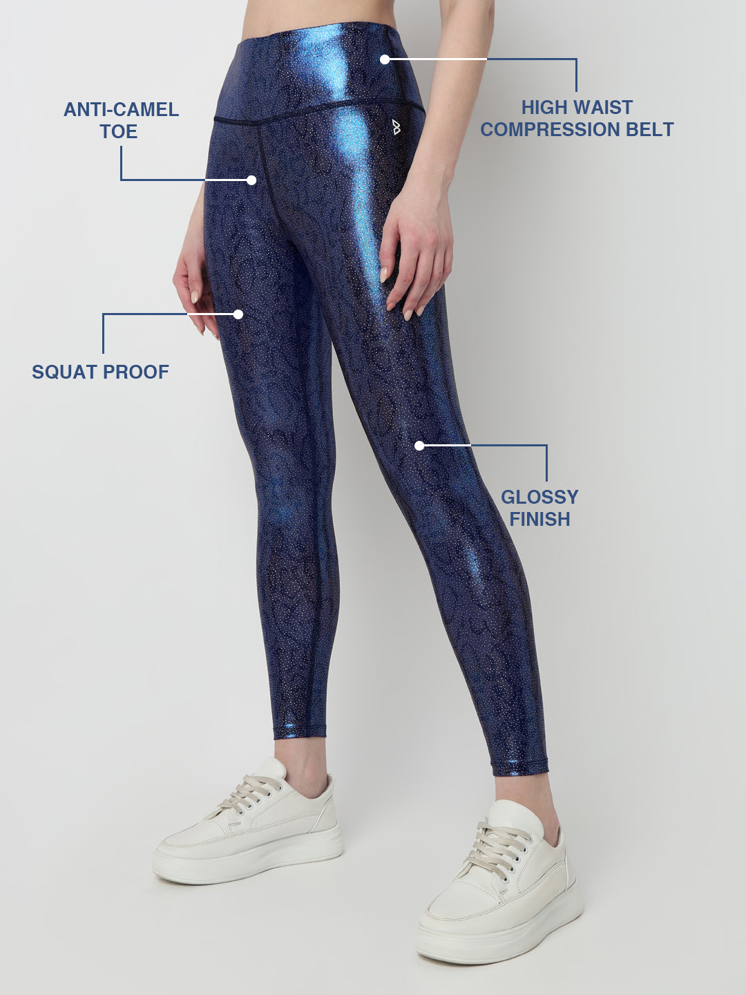 New Era Blue Gloss Leggings
