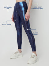 New Era Blue Gloss Leggings