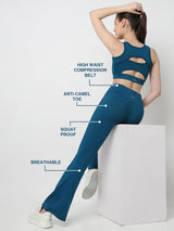 Momentum Shift Teal Flared Pants