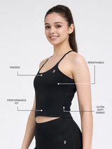 Noir Buttersoft Contour Crop Top