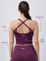 Plum Buttersoft Contour Crop Top