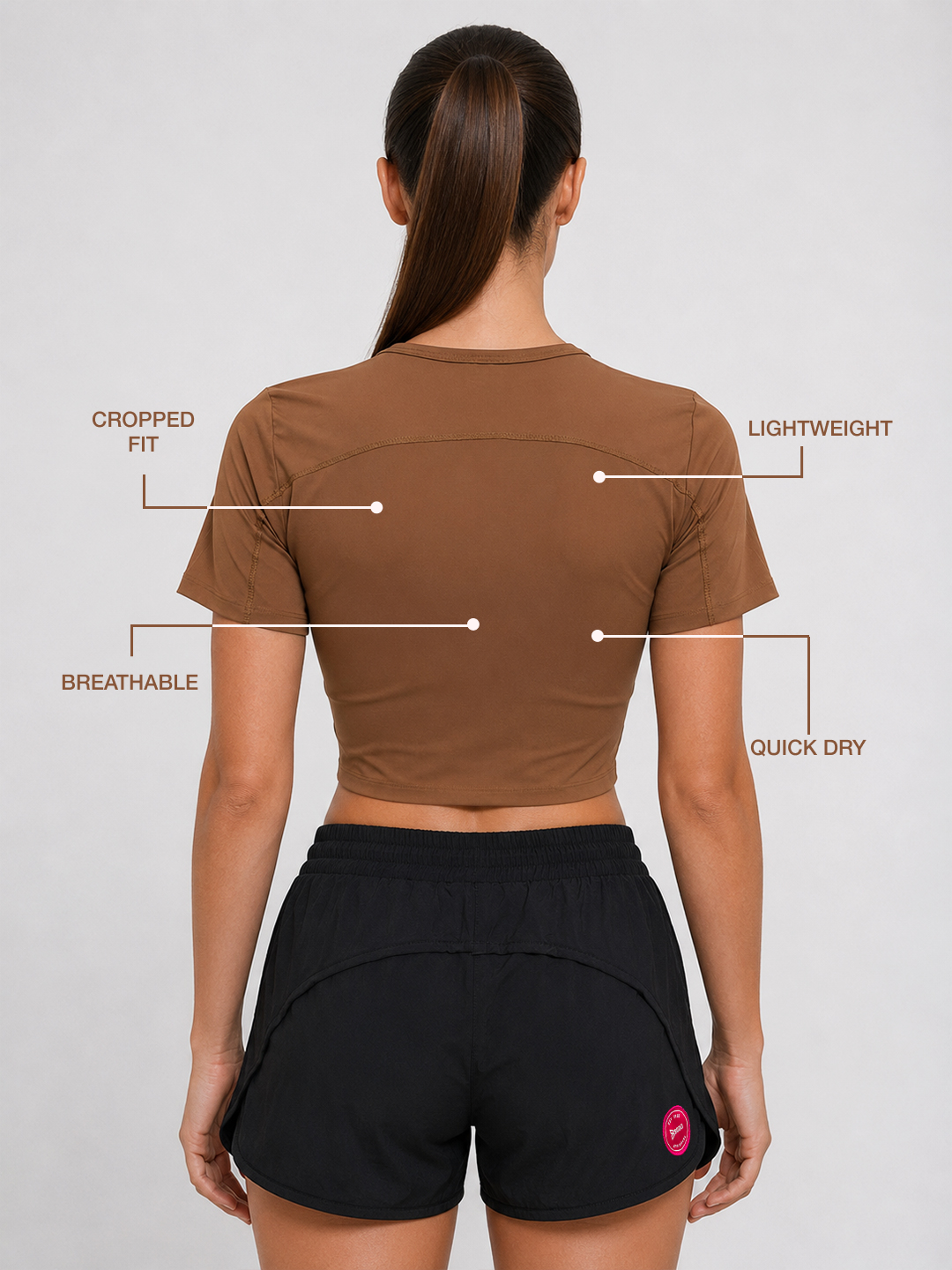 Toffee Velocity Crop Top