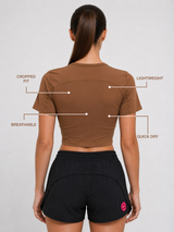 Toffee Velocity Crop Top