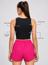 Eclipse Black Rouched Top