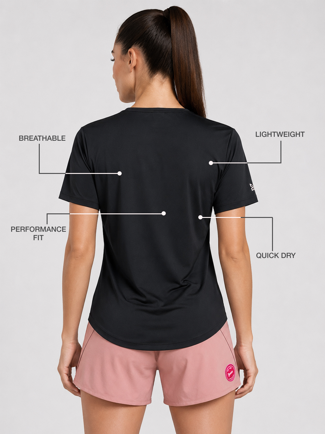 Functional Eclipse Black Tee
