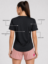 Functional Eclipse Black Tee