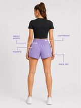 Being Pretty Lavender Running Shorts