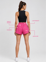 Berry Pink Drift Running Shorts