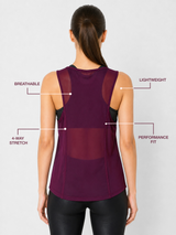 Wine Velocity Mesh Tank