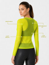 Neon Mesh Long Sleeve Tee