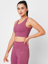 Fuchsia Pink Essential Sports Bra BODD ACTIVE