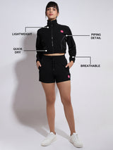 Velocity Black Cropped Jacket