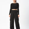 Eclipse Black Parachute Pants