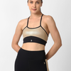 Gold Croc Skin Metallic Sports Bra BODD ACTIVE