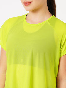 Neon Overlapping Mesh Tee BODD ACTIVE