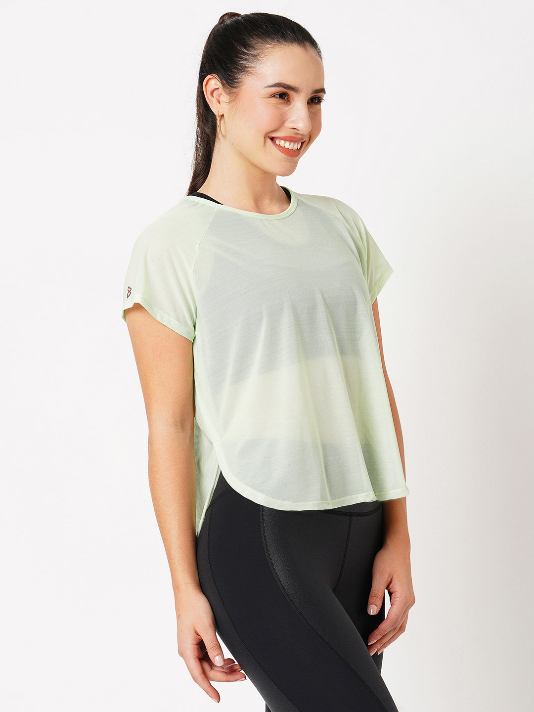 Mint Ice Mesh Tee BODD ACTIVE